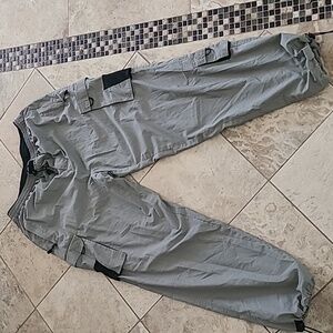 RG 512 Men's Gray Cargo Pants with Black Accents